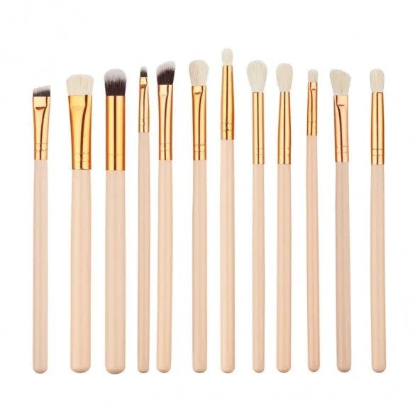 12pcs Makeup Brushes Cosmetic Powder Brush Contour High-light Eyebrow Eyeshadow Make-up Set