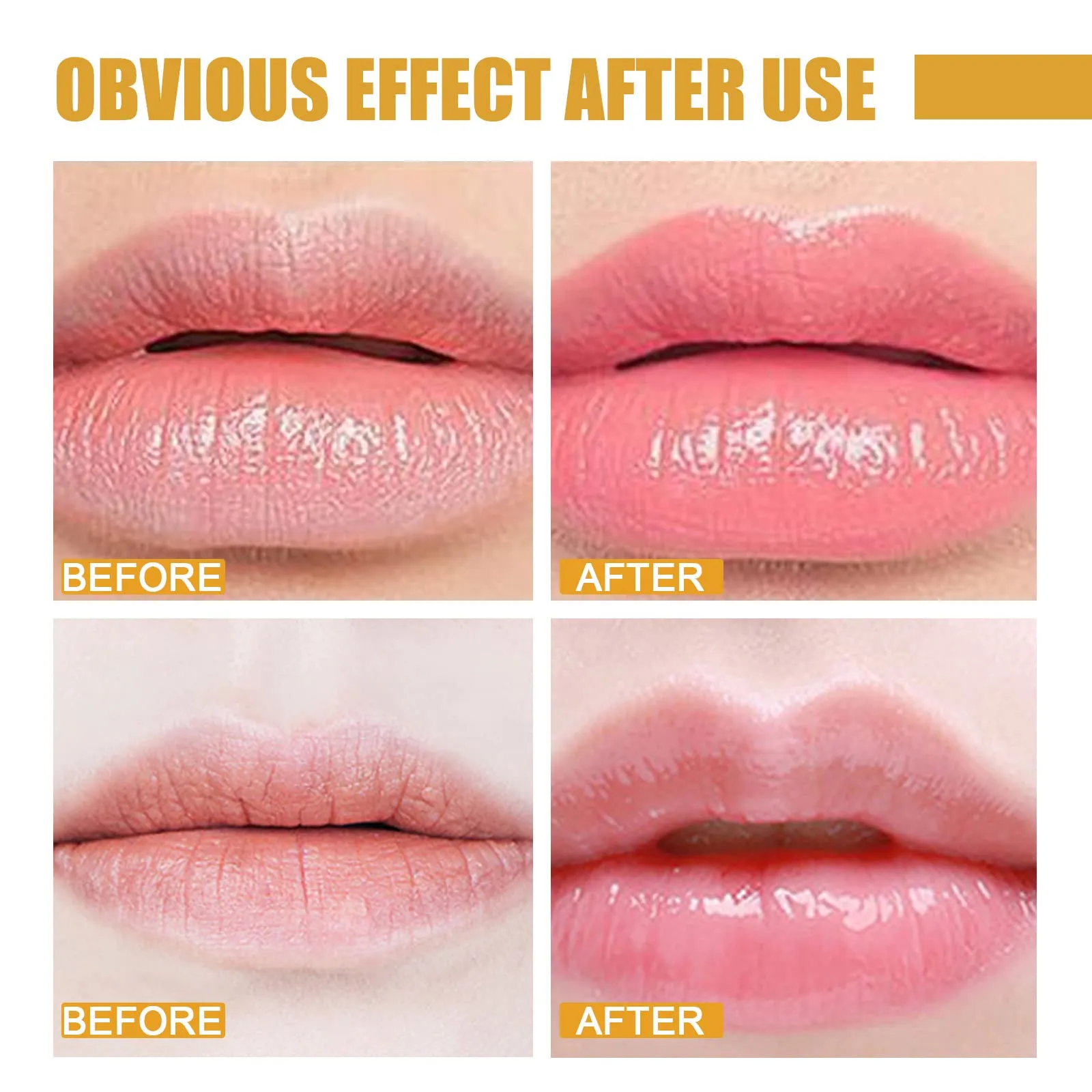 2 Pcs Lip Balm Honey Pot, Honey Moisturizing Lip Mask Reduces Lip Lines and Exfoliator, Prevention Dry & Cracked Lip.