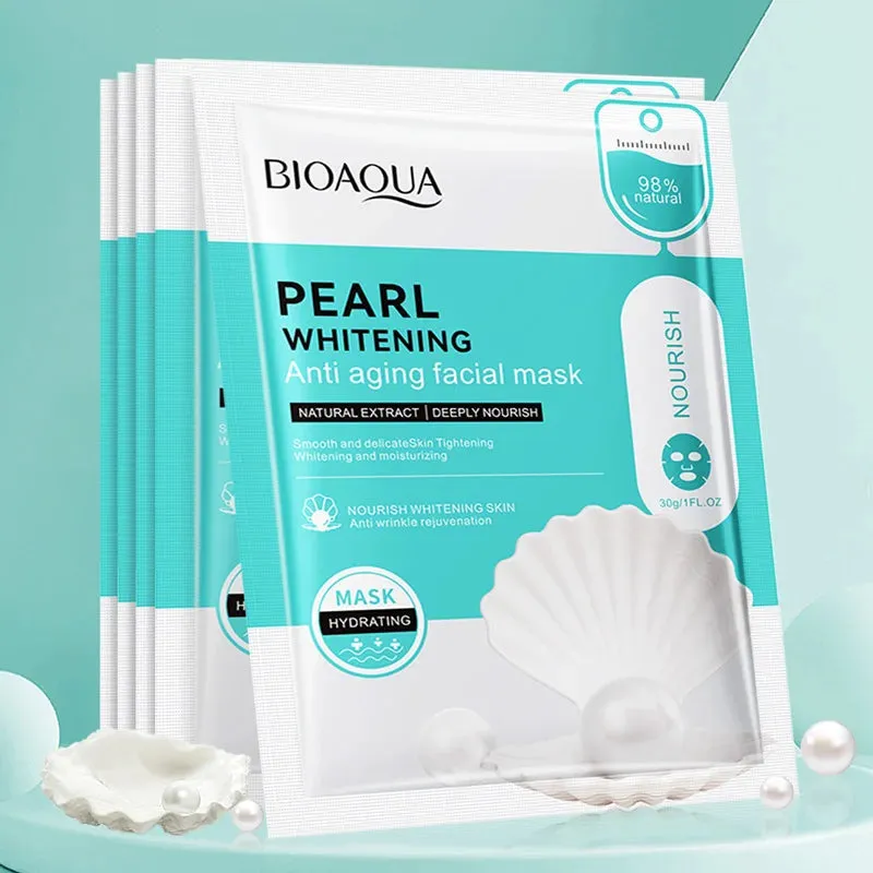 20 Piece Snail Hyaluronic Acid Face Mask Moisturizing & Firming