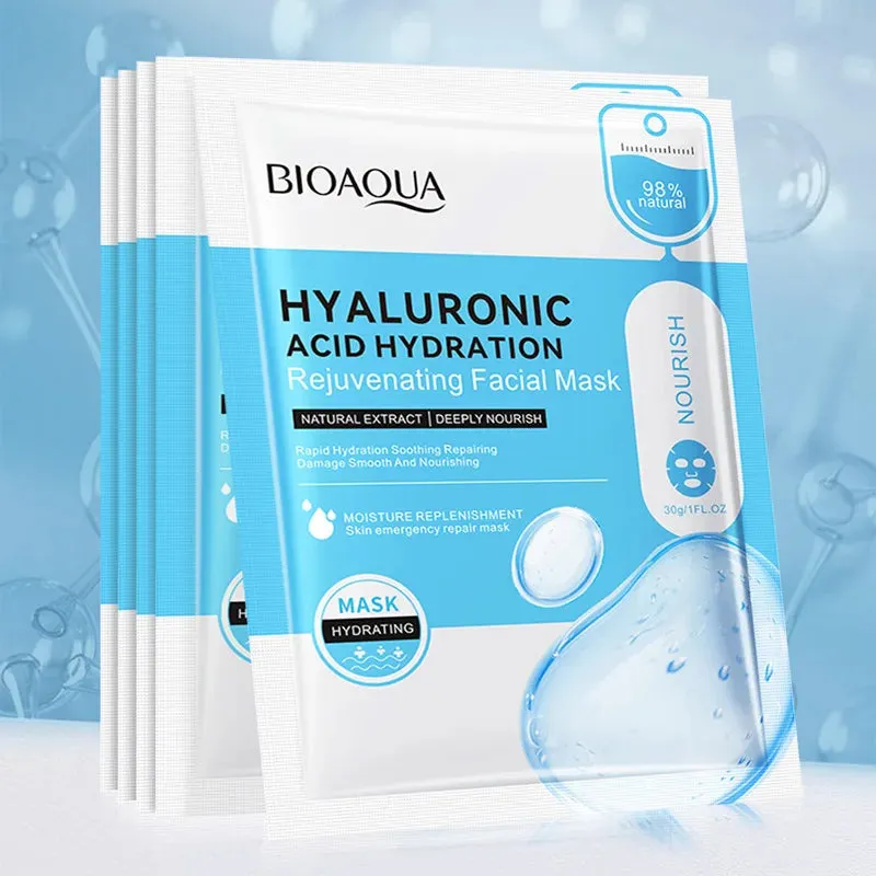 20 Piece Snail Hyaluronic Acid Face Mask Moisturizing & Firming