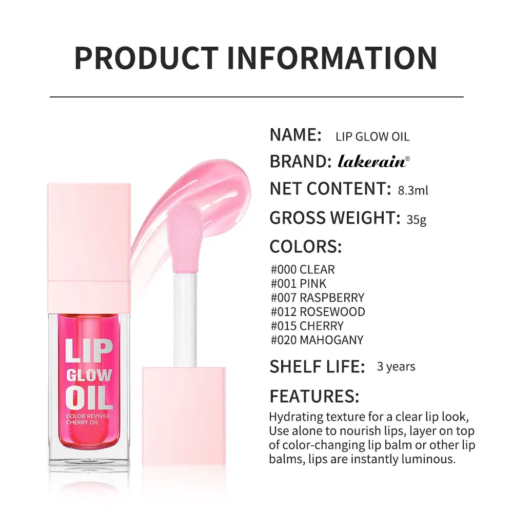 8.3ml Moisturizing Lip Gloss Oil - Tinted Hydrating Lip Glow Volumizing & Nourishing