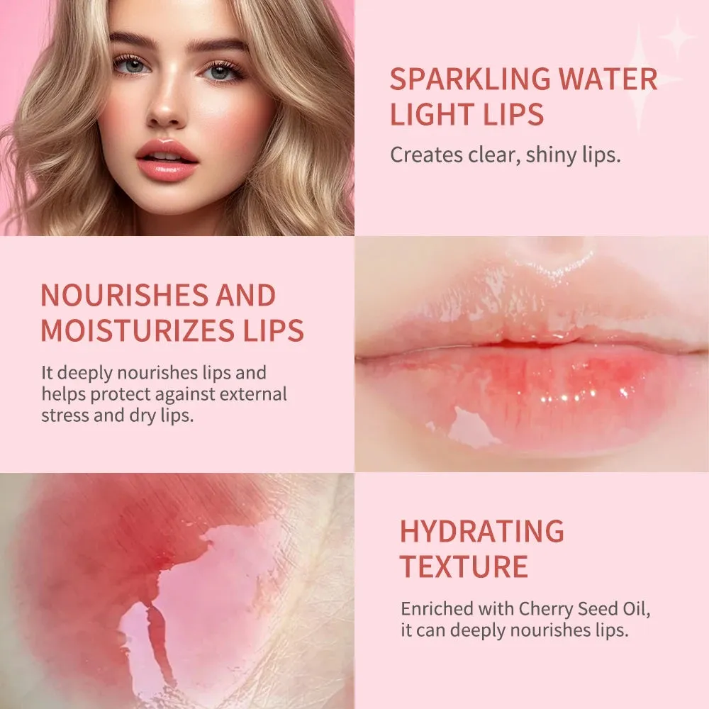 8.3ml Moisturizing Lip Gloss Oil - Tinted Hydrating Lip Glow Volumizing & Nourishing