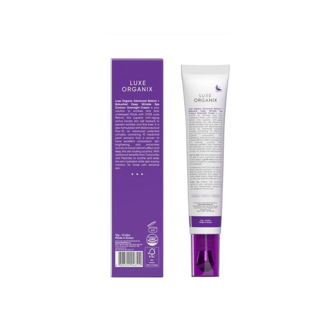 Advanced Retinol   Bakuchiol Deep Wrinkle Eye Contour Overnight Cream 12g