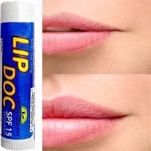 Amish Origins Lip Doc SPF 15 Medicated Lip Balm (2 PACK)- All-Natural Deep Moisturizing Lip Balm, Potent Formula for Chapped and Cracked Lips, All Natural Essential Oils
