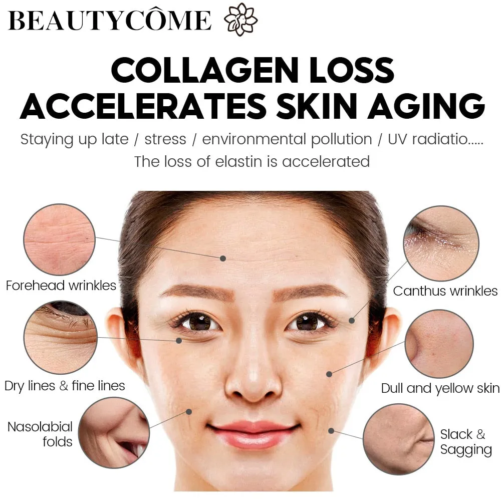 BEAUTYCOME Retinol Face Eye Cream Serum 4PCS/Set Firming Lifting Anti-Aging Reduce Wrinkle Fine Lines Facial Skin Care Suit