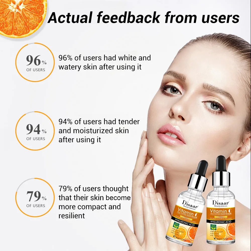 Hyaluronic Acid & Vitamin C Face Serum – Moisturizing, Brightening & Anti-Wrinkle Treatment