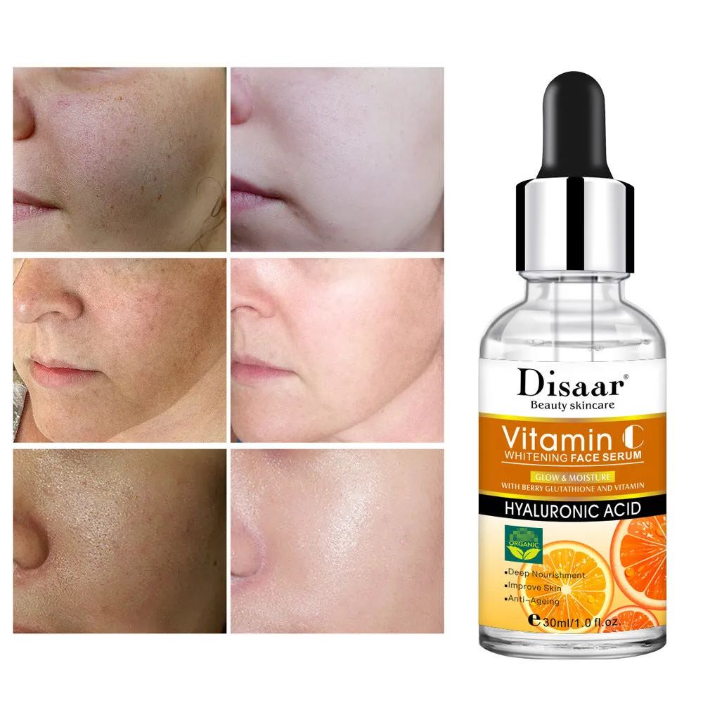 Hyaluronic Acid & Vitamin C Face Serum – Moisturizing, Brightening & Anti-Wrinkle Treatment