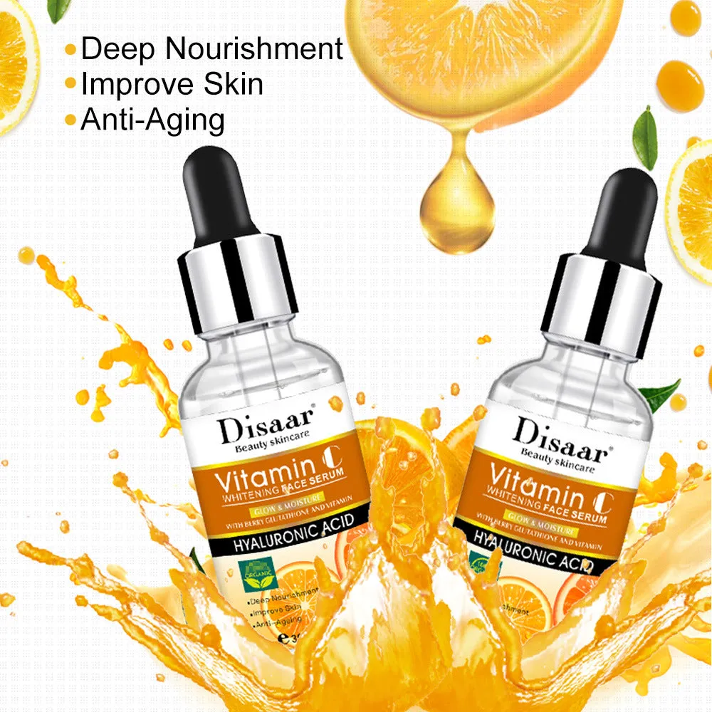 Hyaluronic Acid & Vitamin C Face Serum – Moisturizing, Brightening & Anti-Wrinkle Treatment