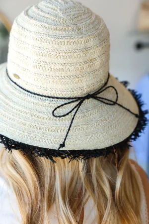 Luisa Fringe Trim Cloche Hat