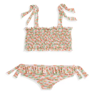 Marilyn Smocked Two Piece Bathing Suit -- Seascape