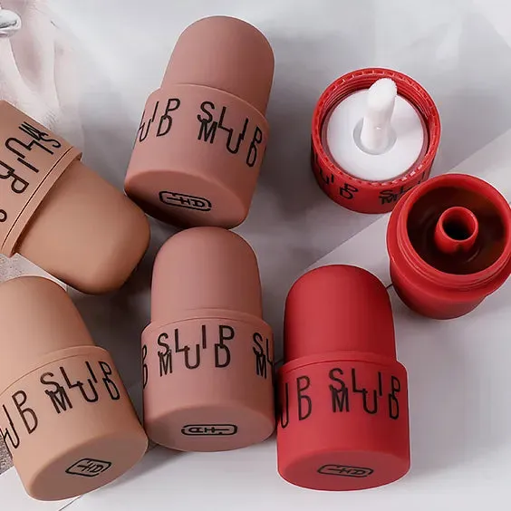 Mini Cute Lip Glaze Makeup Long Lasting Red Blush Mud Unique Seal Matte Lip Gloss