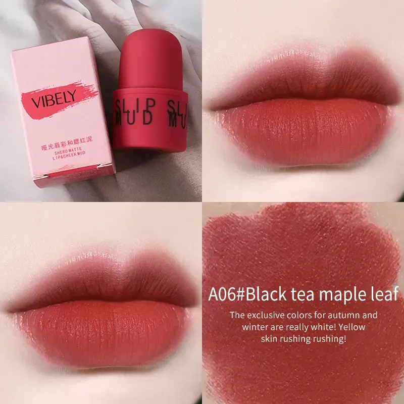 Mini Cute Lip Glaze Makeup Long Lasting Red Blush Mud Unique Seal Matte Lip Gloss