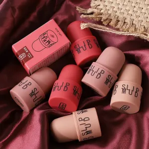 Mini Cute Lip Glaze Makeup Long Lasting Red Blush Mud Unique Seal Matte Lip Gloss