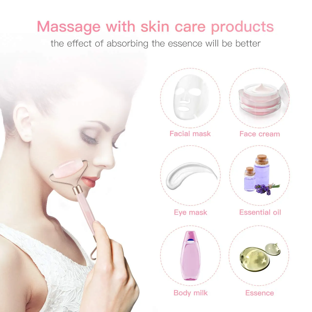 Natural Gemstone Facial Massager