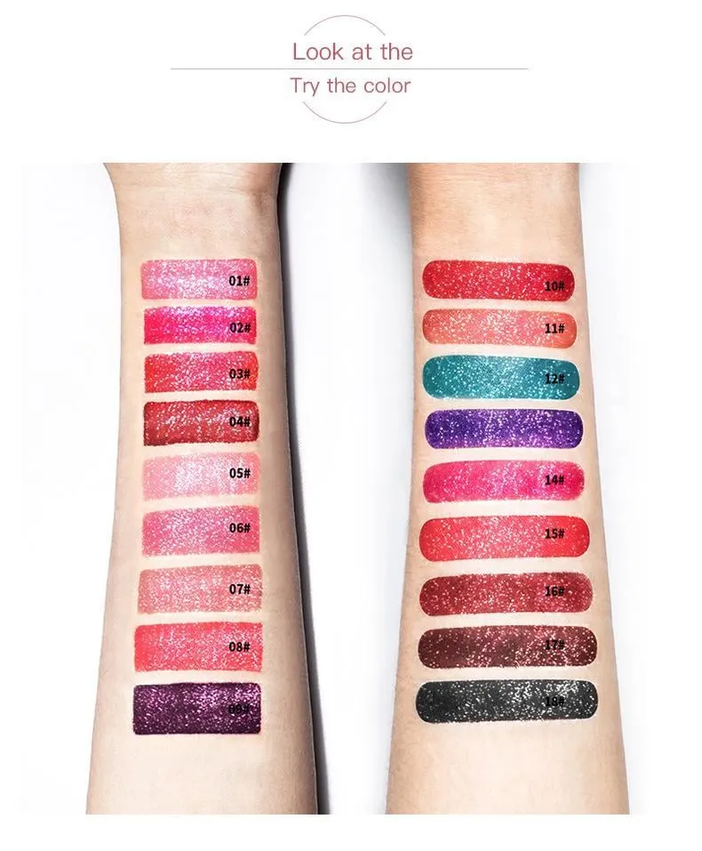 New Year Sale 73% OFF - Diamond Lip Gloss Matte To Glitter Liquid Lipstick