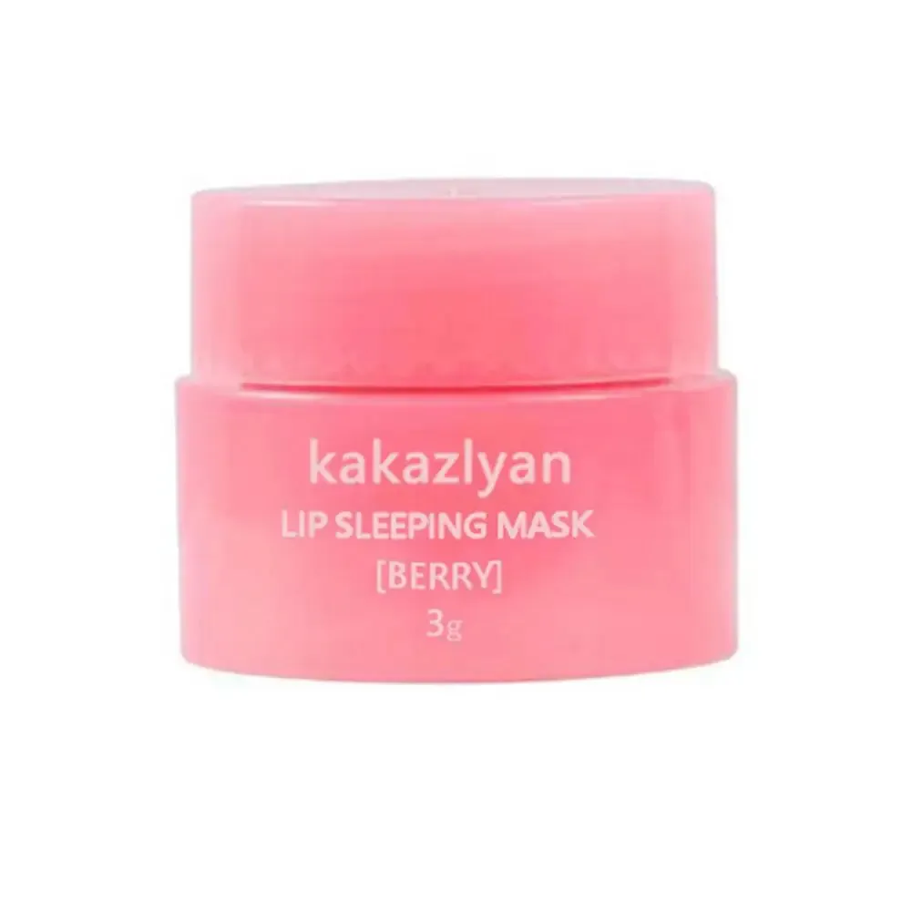 Pack Of 2 Strawberry Lip Balm Moisturizing Jelly Lip Mask Anti-Cracking Fades Lips Lines Nourishing Lipsticks Base Lip Skin Care
