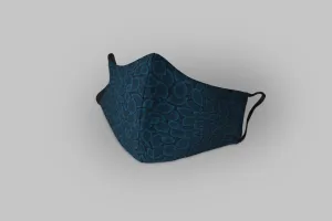 "Blue leaf Pattern" : Tetra Shield Protection Mask (PACK OF 3)