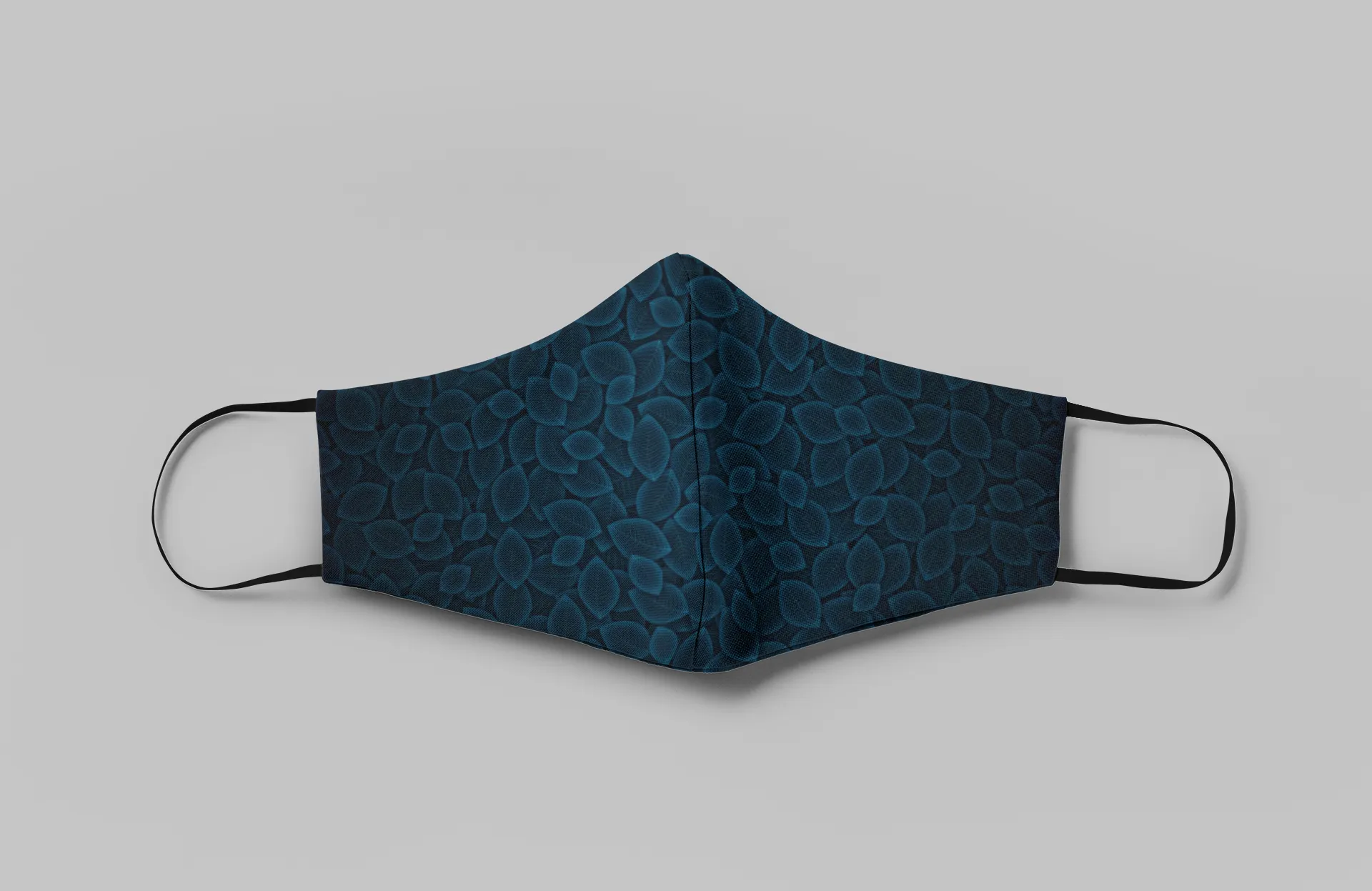 "Blue leaf Pattern" : Tetra Shield Protection Mask (PACK OF 3)