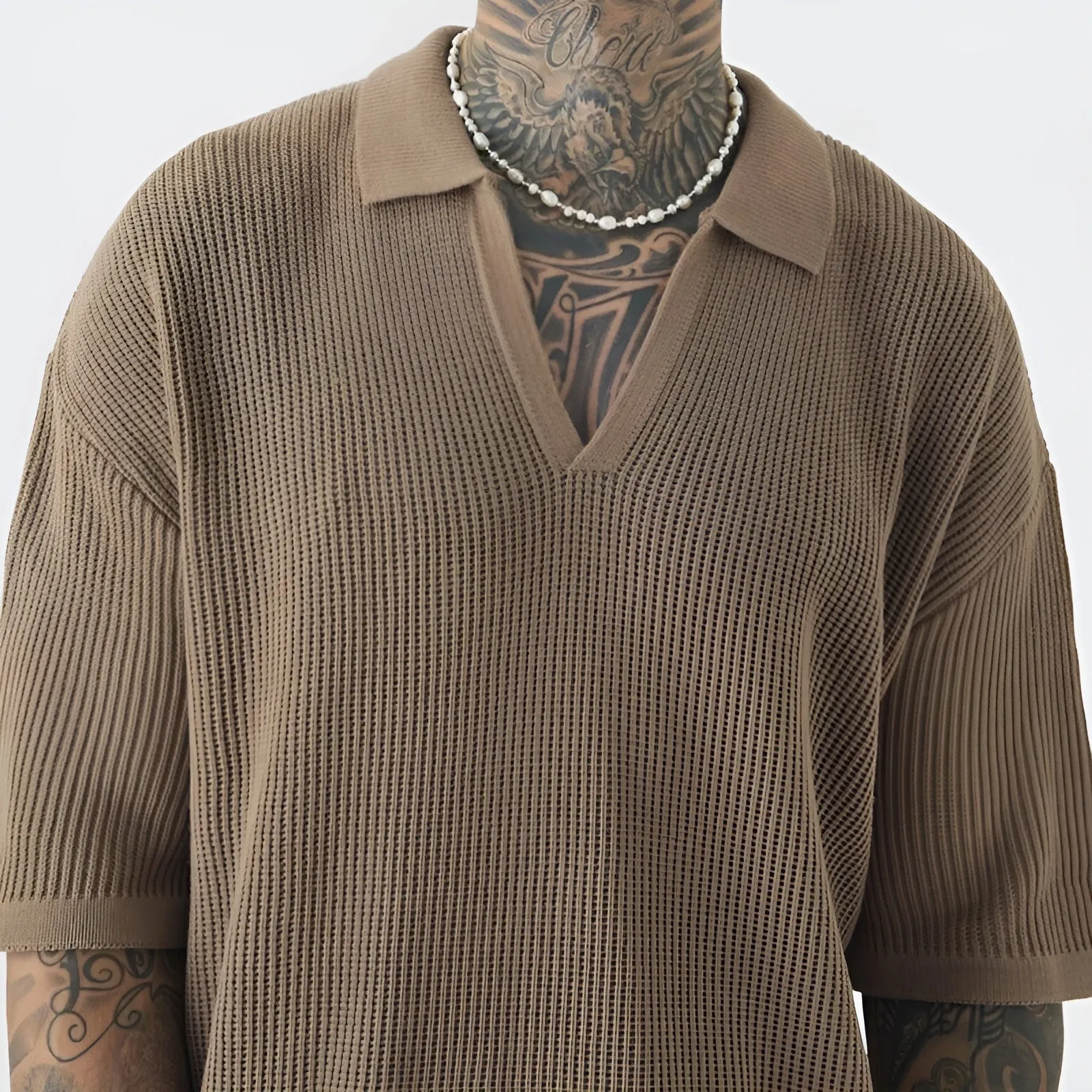 Santos Knitted Polo Shirt