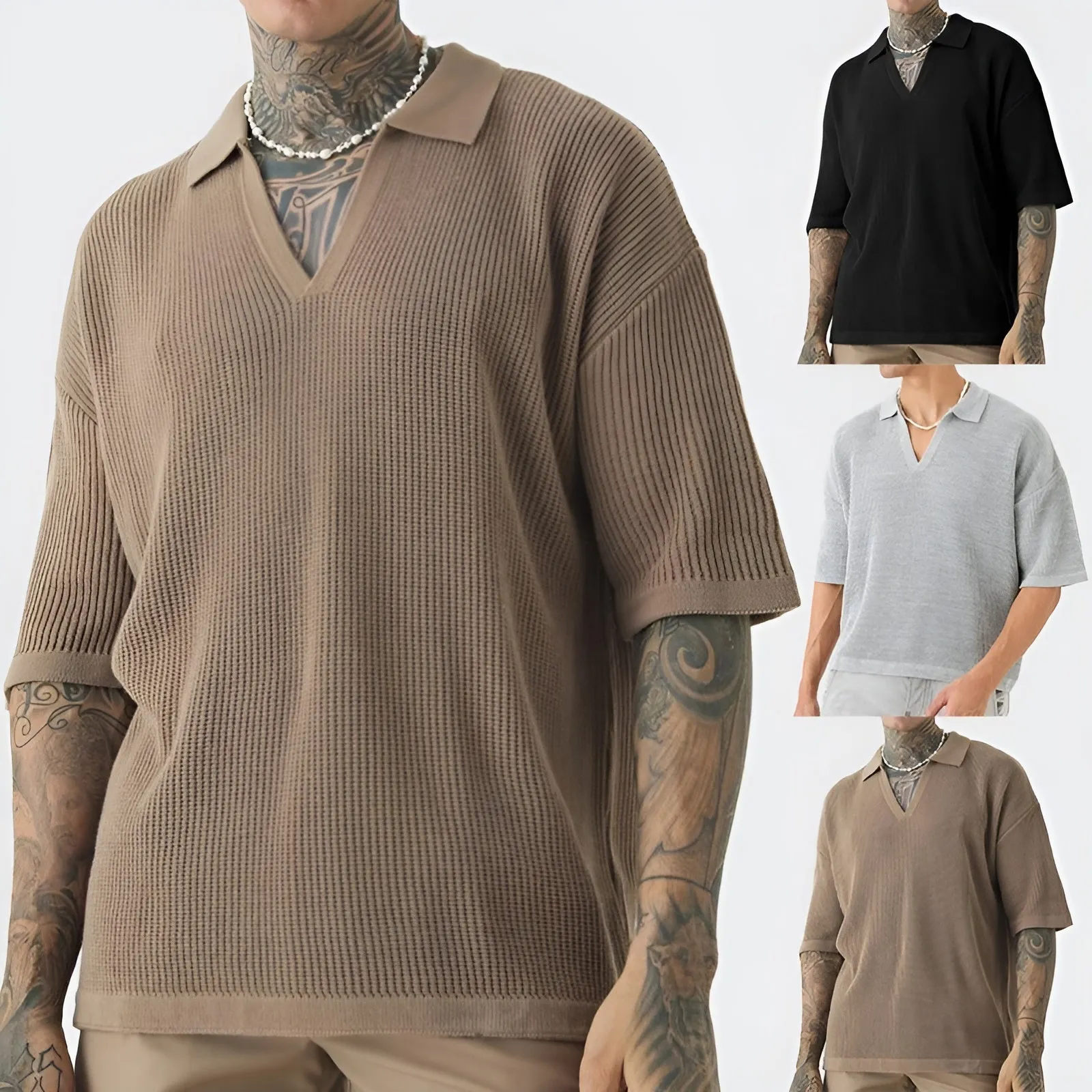 Santos Knitted Polo Shirt