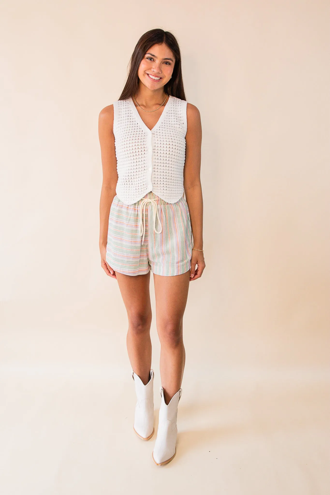 SPF 50 Dolphin Drawstring Shorts