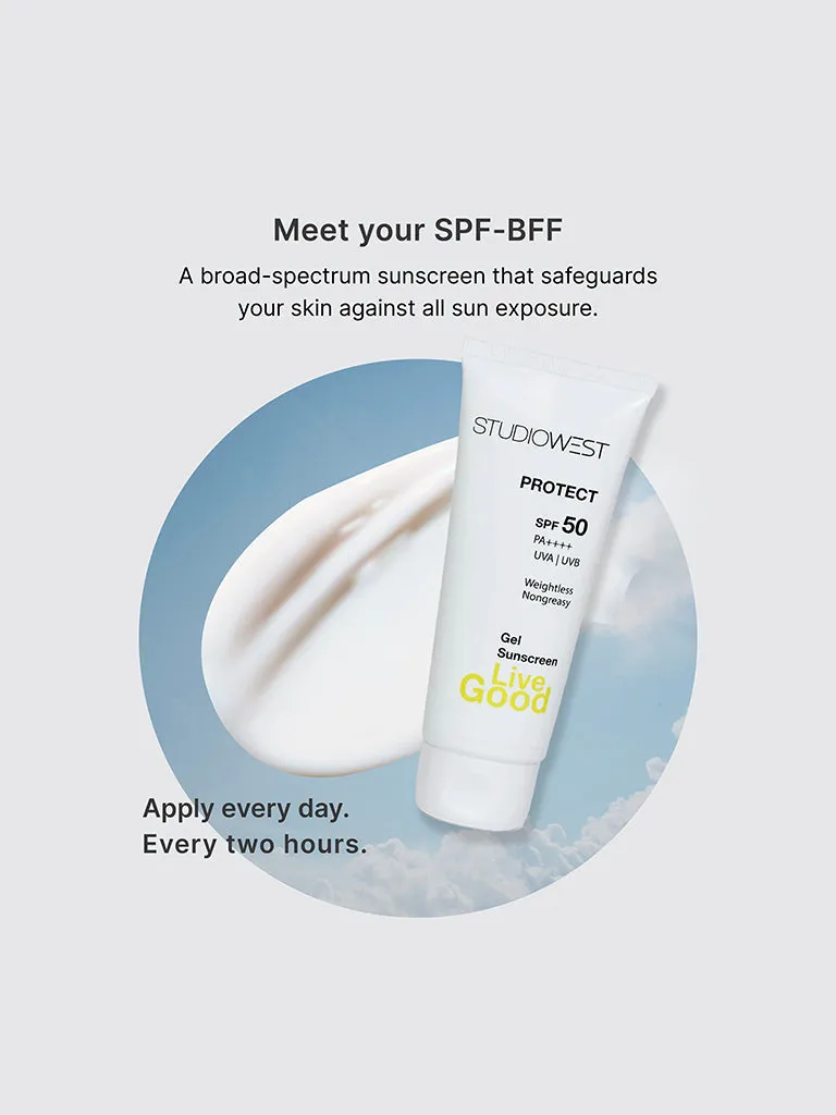 Studiowest Gel Sunscreen, SPF 50 PA     - 50g