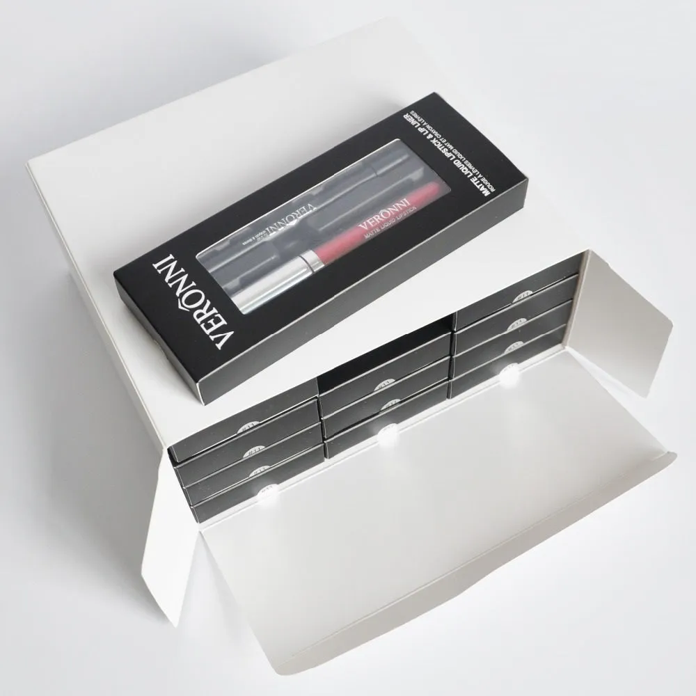 VERONNI Women Matte Liquid Lipstick & Free Lip Liner