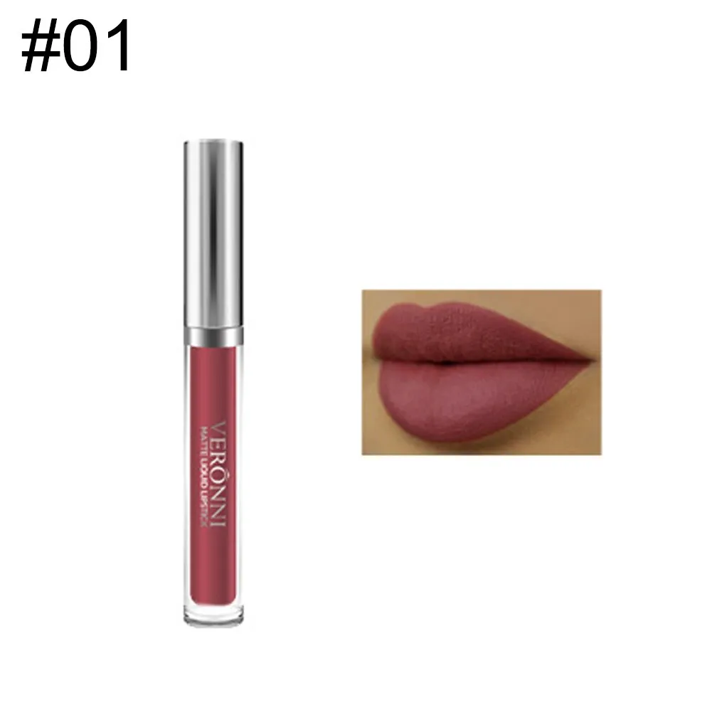VERONNI Women Matte Liquid Lipstick & Free Lip Liner