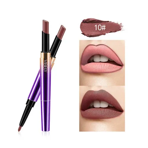 Waterproof Moisturizer Double-end Lip Liner Stick Pencil
