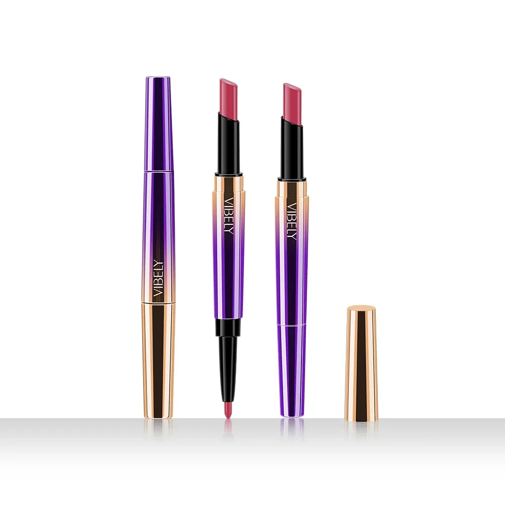 Waterproof Moisturizer Double-end Lip Liner Stick Pencil